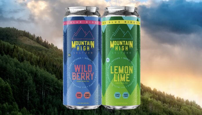 Mountain High Seltzer, THC seltzer available in Virginia